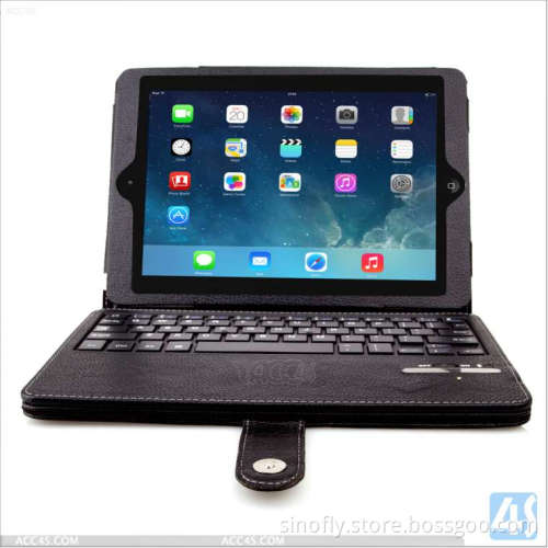 2014 Removeable Wireless Keyboard Leather Cover Case for iPad Air